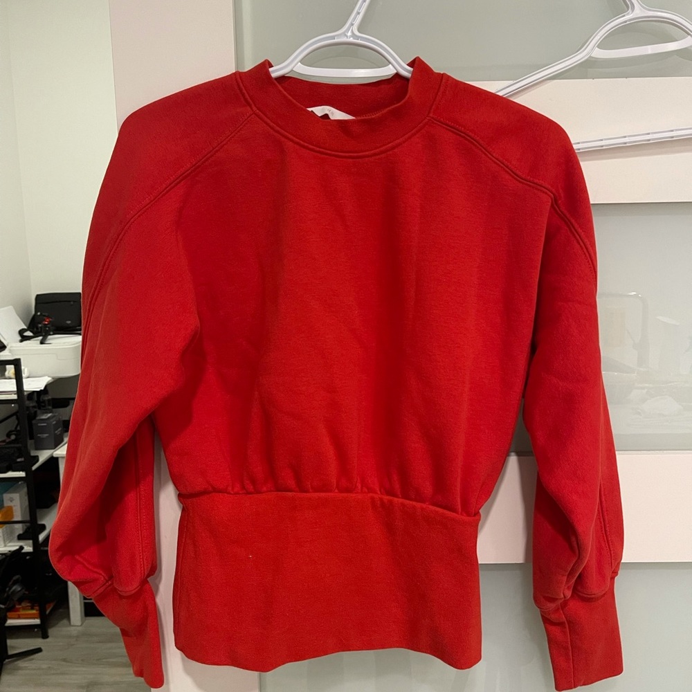 HM red hoodie